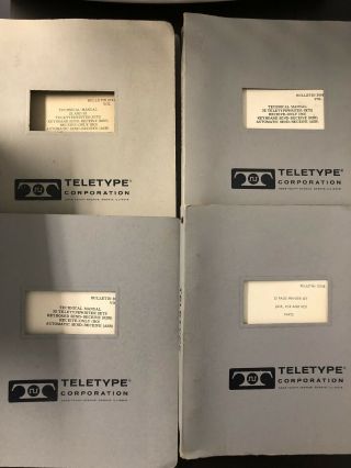 Vintage Rare Telex Teletype Machine Model 32 W/ Manuals - History Computing 2