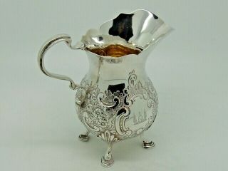 Antique Silver Cream Jug London 1902 – Goldsmiths & Silversmiths Co Ltd 193g 4