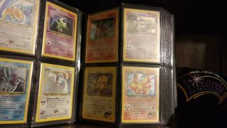 Full Binder Of Rare Pokemon Cards With Wizards L Bowling Shirt