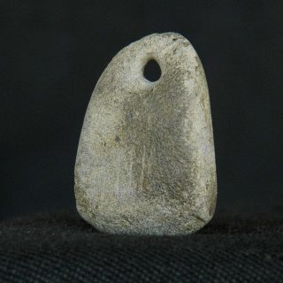 Kyra - Saharian Neolithic - Schist Bead Pendant - 24.  8 Mm Long