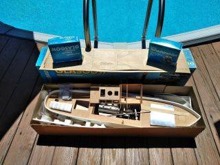 RARE Graupner Steam Side - Wheeler Paddle “Glasgow” RC Tug Boat - - Unbuilt 2