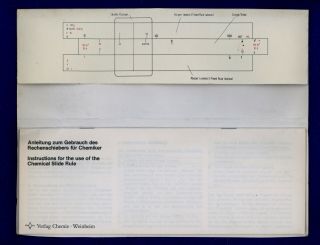 Verlag Chemie Faber Castell Slide Rule.  Rechenschieber.  Rare. 10