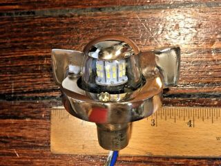 Vintage Polished Bronze Steaming,  Mast Light 450lm Rewired Led Bulb 2watt Draw