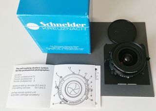 Schneider - Angulon Xl 58mm F/5.  6 Lens W Prontor Prof.  01s - Very Rare