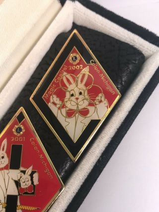 Scarce Vintage Magicians - Abbott Magic Co.  Get - Together Pins From 1998 - 2002 Set 5
