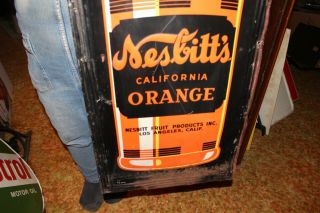 Large Vintage 1940 ' s Nesbitt ' s 5c Orange Soda Pop 49 
