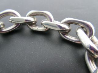 VINTAGE DANISH RS RANDERS SOLVVAREFABRIK SILVER HEAVY CHUNKY CHAIN BRACELET 75g 5