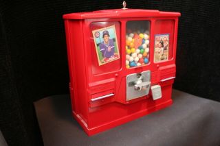 Oak Premiere Vintage Baseball Card Penny 1 Cent Coin Operated Gum Ball Machine 4