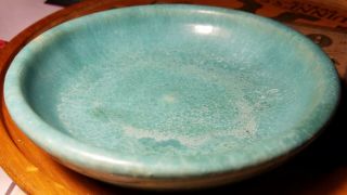 Pewabic Pottery Vintage Low Bowl Blue