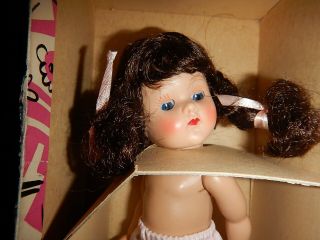 Vintage Vogue Ginny Doll NM Blue Eyes Tie Shoes 9 2
