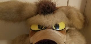 WILE E COYOTE Plush Stuffed Toy Warner Bros.  Looney Tunes Life size vintage 1691 4