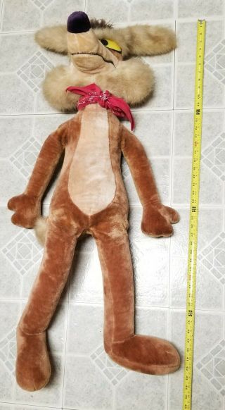 WILE E COYOTE Plush Stuffed Toy Warner Bros.  Looney Tunes Life size vintage 1691 5
