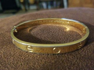 1970 Aldo Cipullo Charles Revson Inc.  Version Love Bracelet Gold Electroplated