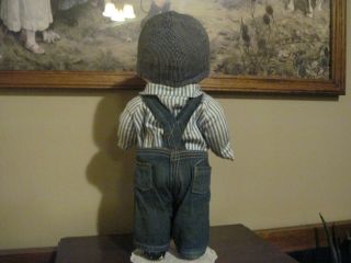 VINTAGE ADVERTISING EARLY COMPOSITION BUDDY LEE DOLL IN ORIG.  RAILROAD OUTFIT 3