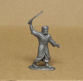 1950’s Marx Captain Gallant Play Set 60mm Silver Arab With Sword
