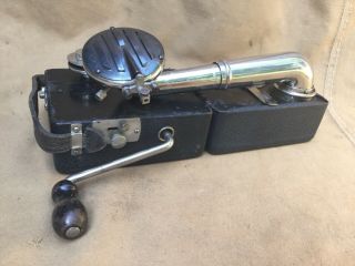 Very Rare Small 1926 Colibri Portable Travelling Gramophone Record Player