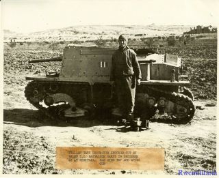 Press Photo: Rare Us Tanker In Desert W/ Ko 