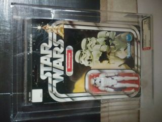 Vintage 1978 Star Wars Stormtrooper 12 Back - B Afa 75 Clear 75 - 85 - 80