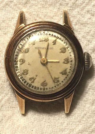 Tiffany & Co.  Vintage 14k Yellow Gold Hand Wind Ladies Wrist Watch