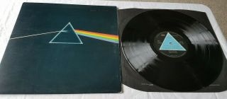 Pink Floyd Dark Side Of The Moon Solid Blue Prism 1st UK Complete VERY RARE 7