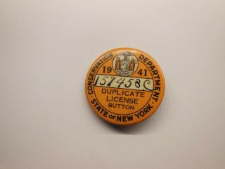 1941 York State Duplicate License