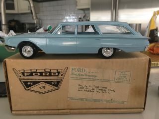 Vintage Hubley 1960 Ford Country Sedan Station Wagon 1:24 Promo Model Car Boxed