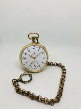 Vintage 18k Gold Omega Pocket Watch