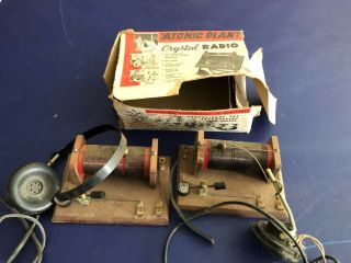 Vintage Crystal Radio Set