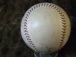 1928 VINTAGE REACH OFFICIAL AMERICAN LEAGUE BASEBALL,  ERNEST BARNARD PRES. 6