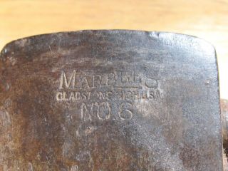VINTAGE MARBLES NO.  6 HATCHET GLADSTONE MICH.  U.  S.  A.  MARBLES ARMS MFG.  CO. 2