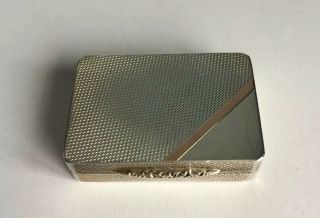 Vintage Solid Silver Jj Gallagher Snuff Or Pill Box 1993 Peter John Doherty