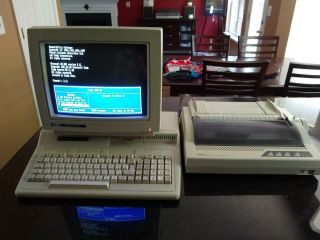 Vintage Tandy 1000 Hx 1000hx Computer In Boxes With Monitor & Printer