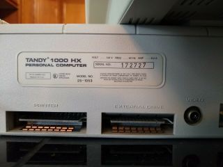 Vintage TANDY 1000 HX 1000HX Computer in boxes with monitor & printer 6