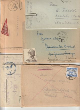 Translated Ww2 German Feldpost 5 Letters (d)