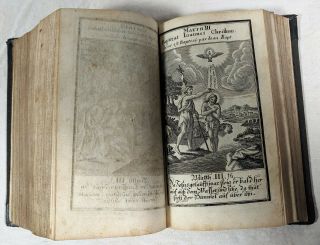 Antique Book 1748 German Bible Illustrated Leather Old/New Testament,  Apocrypha 4