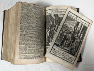 Antique Book 1748 German Bible Illustrated Leather Old/New Testament,  Apocrypha 5