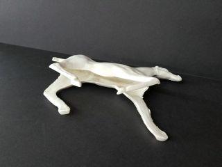 Vintage Plastic White Toy Stallion Horses - 6” Tall Marx?? 4