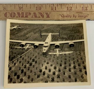 Wwii Us Photos B - 24 Bombing Aircraft Plane Mission Aerial Flight