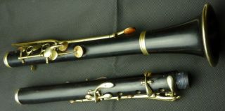 Rare Simple system wooden (LEFEVRE Paris) French A Clarinet 6