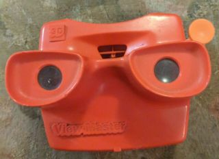 Viewmaster Viewer Very Rare View - Master Red With Orange Lever.
