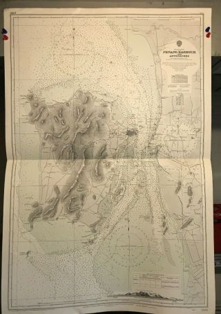 Malacca Strait,  Penang Harbour Navigational Chart / Hydrographic Map 1366