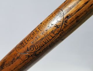 1929 - 31 George Kelly 36 " 40 G.  K Louisville Slugger Vtg Antique H&b Baseball Bat