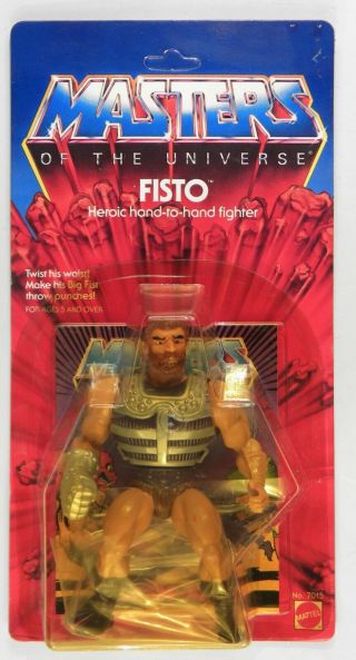 Mattel Toys Motu He - Man Masters Of The Universe Vintage Fisto Moc Rare