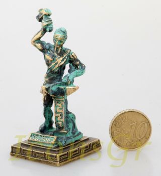 Ancient Statue Hephaestus Greek Miniature Olympian God Pantheon Sculpture Zamac 2