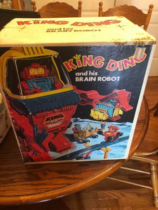 Vintage Topper Toys Ding - A - Lings King Ding Robot Figure Antique