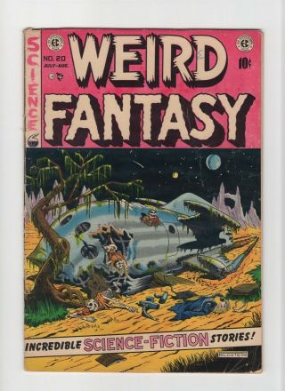 Weird Fantasy 20 Vintage Ec Comic Horror Scifi Feldstein Golden Age 10c