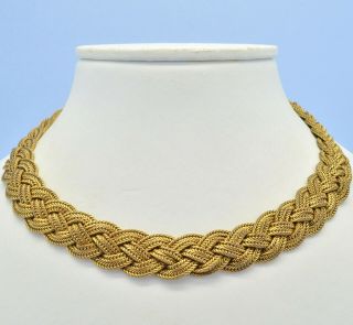 Vintage Necklace Pierre Lorion Sylvia Karels 1980s Goldtone Collar Jewellery