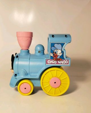 RARE Disney ' s Rail Tunner Musical Crib Toy Vintage Mattel 1979 5