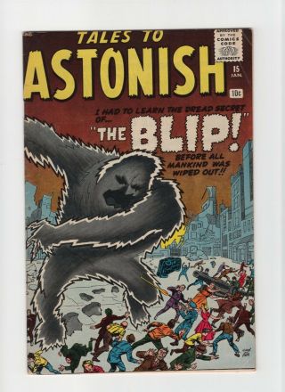 Tales To Astonish 15 Fn,  6.  5 Vintage Marvel Atlas Comic Pre - Hero Golden Age 10c