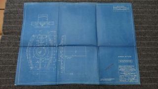 (e385) 1917 Blueprint Drwg 20 " X 27 " - Outboard Sleeve For Stern Tube